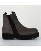 Boots en Cuir chilo gris taupe