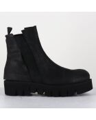 Boots en Cuir chilo noires