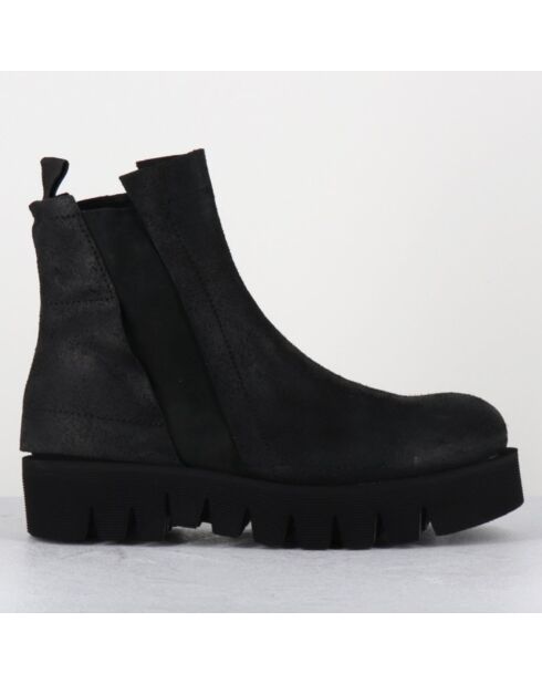 Boots en Cuir chilo noires