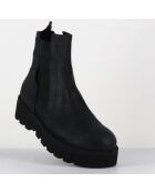 Boots en Cuir chilo noires