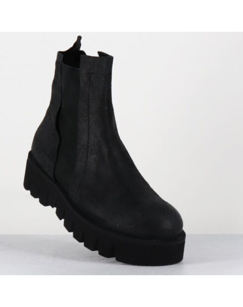 Boots en Cuir chilo noires