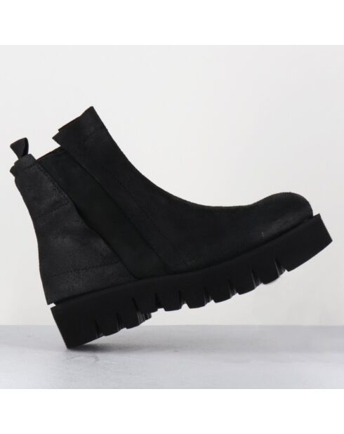 Boots en Cuir chilo noires