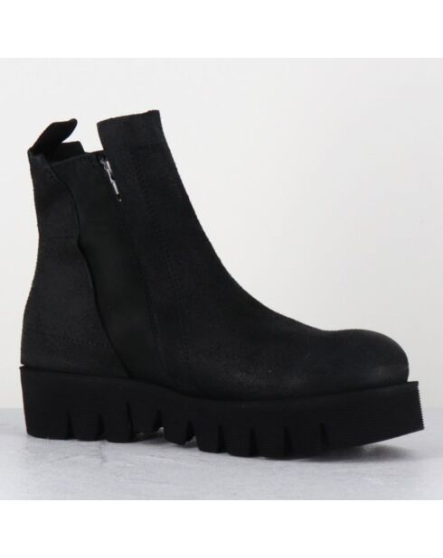 Boots en Cuir chilo noires