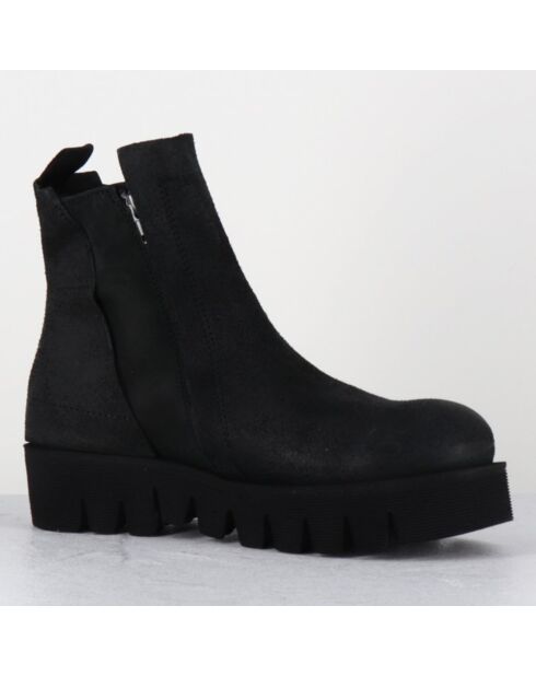 Boots en Cuir chilo noires