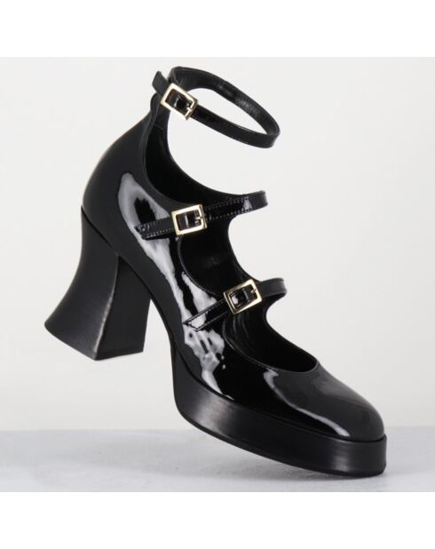 Babies en Cuir galan noires - Talon : 7.5cm