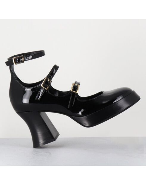 Babies en Cuir galan noires - Talon : 7.5cm