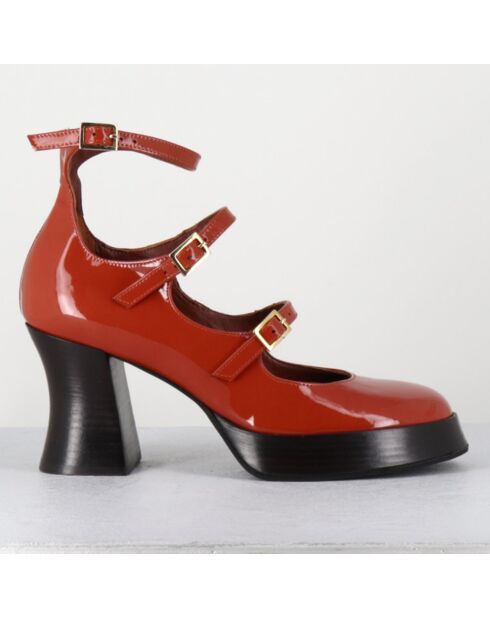 Babies en Cuir galan rouille - Talon : 7.5cm