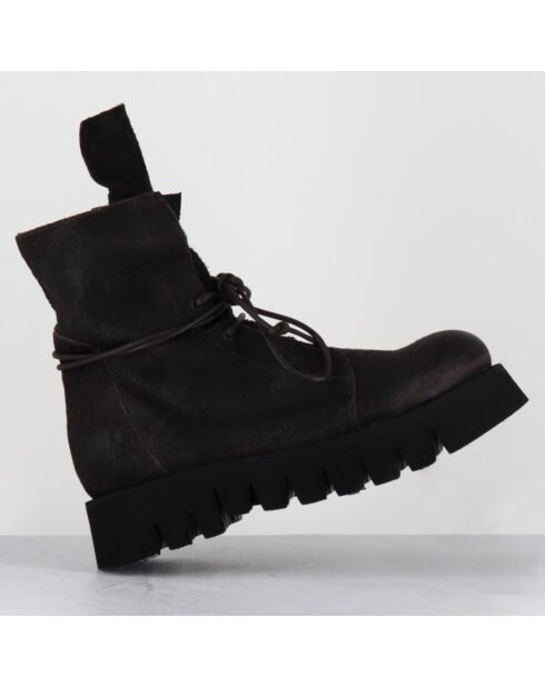 Boots en Cuir hoto moka