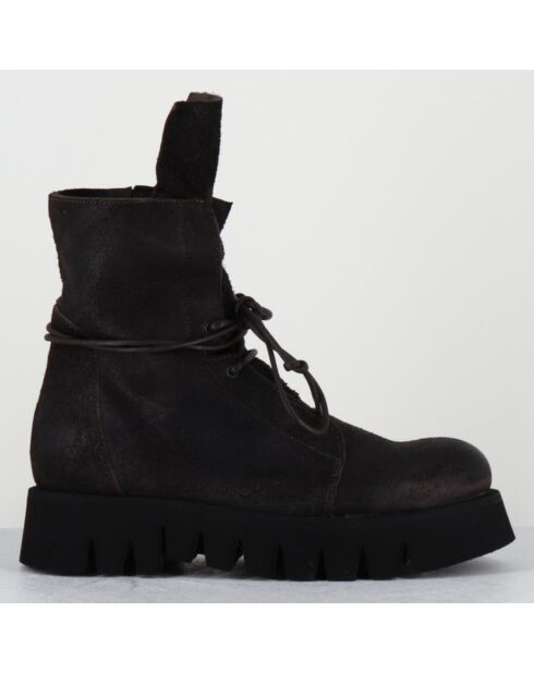 Boots en Cuir hoto moka