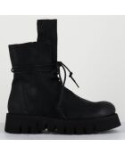 Boots en Cuir hoto noires