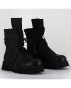 Boots en Cuir hoto noires