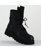 Boots en Cuir hoto noires