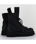 Boots en Cuir hoto noires