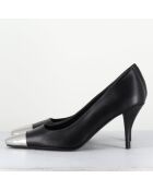 Escarpins en Cuir kecha noirs - Talon : 7.5cm