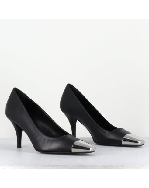 Escarpins en Cuir kecha noirs - Talon : 7.5cm