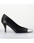 Escarpins en Cuir kecha noirs - Talon : 7.5cm