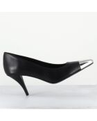 Escarpins en Cuir kecha noirs - Talon : 7.5cm