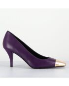 Escarpins en Cuir kecha violets - Talon : 7.5cm