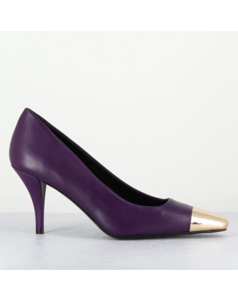 Escarpins en Cuir kecha violets - Talon : 7.5cm
