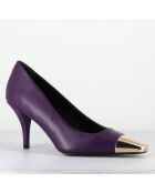 Escarpins en Cuir kecha violets - Talon : 7.5cm