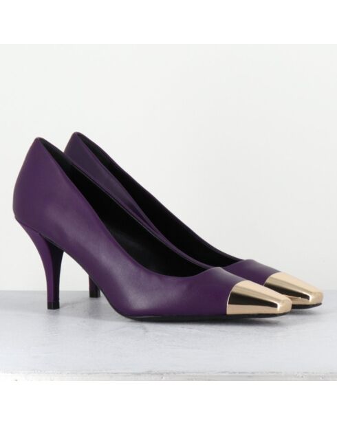 Escarpins en Cuir kecha violets - Talon : 7.5cm