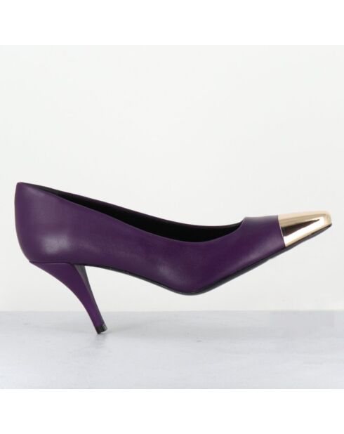 Escarpins en Cuir kecha violets - Talon : 7.5cm