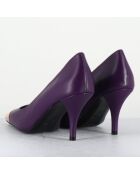 Escarpins en Cuir kecha violets - Talon : 7.5cm