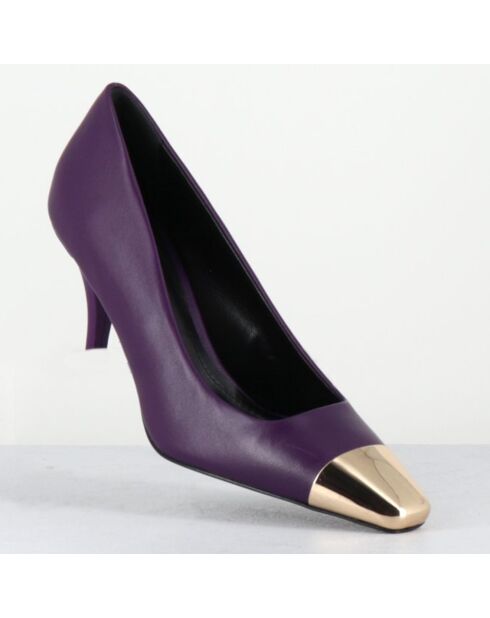 Escarpins en Cuir kecha violets - Talon : 7.5cm