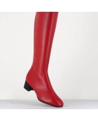 Bottes en Cuir mayera rouges