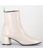 Bottines en Cuir samui lait