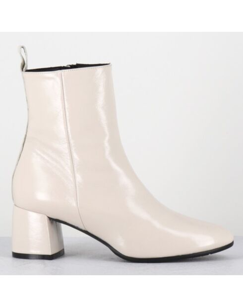 Bottines en Cuir samui lait