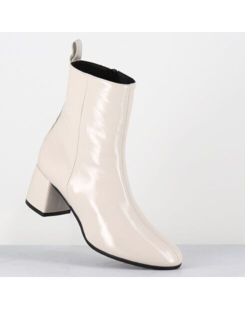 Bottines en Cuir samui lait