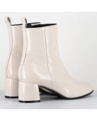 Bottines en Cuir samui lait