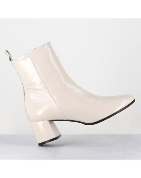 Bottines en Cuir samui lait