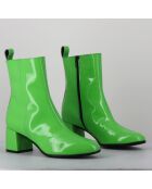 Bottines en Cuir samui vertes