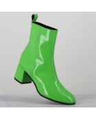 Bottines en Cuir samui vertes