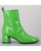 Bottines en Cuir samui vertes