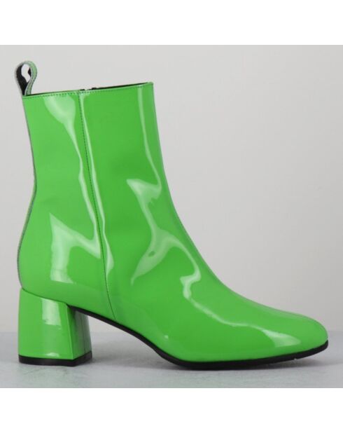 Bottines en Cuir samui vertes
