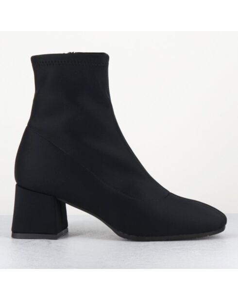 Boots en Cuir vare noires - Talon : 6cm