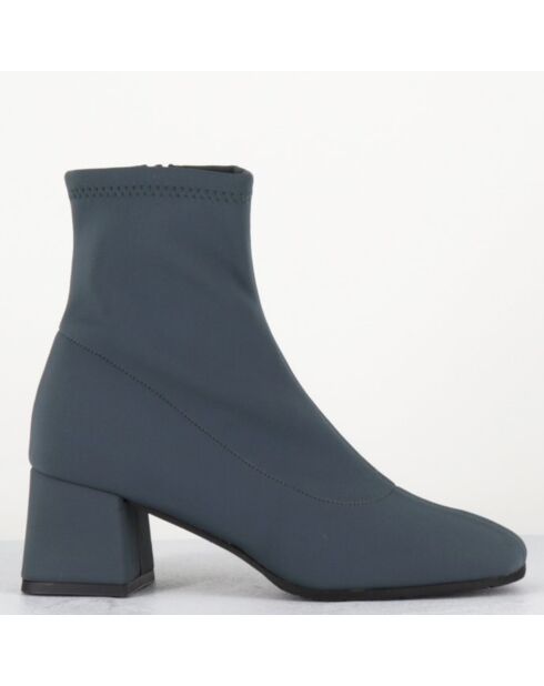Boots en Cuir vare grises - Talon : 6cm