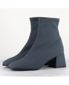 Boots en Cuir vare grises - Talon : 6cm