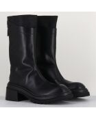 Bottines en Cuir es noires - Talon : 5cm