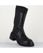 Bottines en Cuir es noires - Talon : 5cm