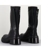 Bottines en Cuir es noires - Talon : 5cm