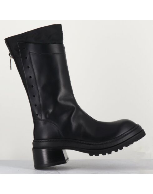 Bottines en Cuir es noires - Talon : 5cm