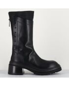 Bottines en Cuir es noires - Talon : 5cm