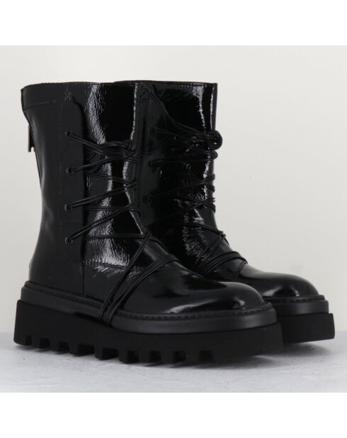 Boots en Cuir ev noires