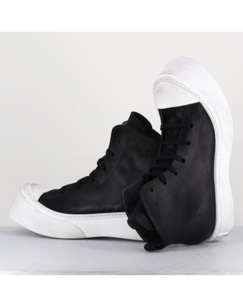 Sneakers en Cuir 3543 noires - Talon : 5cm