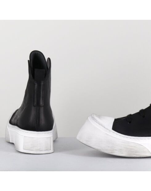 Sneakers en Cuir 3543 noires - Talon : 5cm