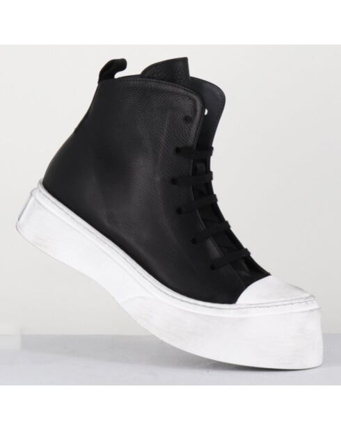 Sneakers en Cuir 3543 noires - Talon : 5cm